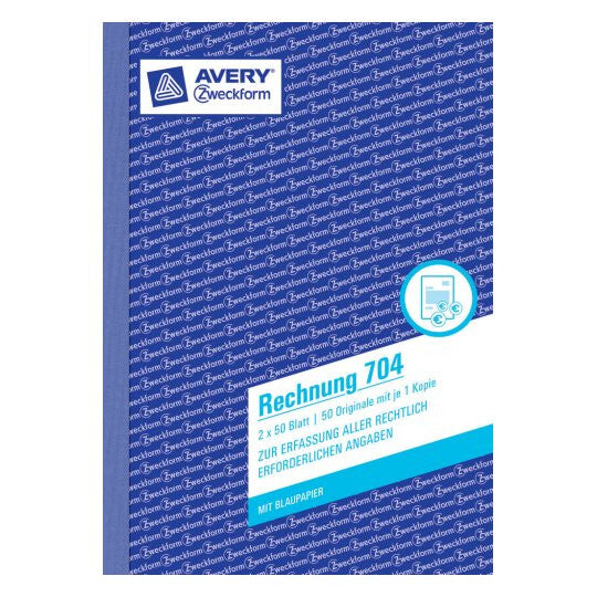 Avery 704 administrationsbog Hvid
