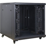 Inter-Tech 88887258 stativ 15U Fritstående reol Sort