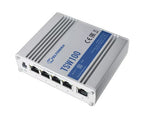 Teltonika TSW100 netværksswitch Gigabit Ethernet (10/100/1000) Strøm over Ethernet (PoE) Blå, Metallic