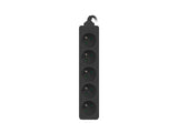 Lanberg PS0-05E-0300-BK stikdåse 3 m 5 AC stikkontakt(er) Indendørs Sort