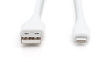 Digitus AK-600108-010-W Lightning kabel 1 m Hvid