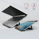 Axagon STND-L laptop stativ Stander til laptop og tablet Grå 43,9 cm (17.3")