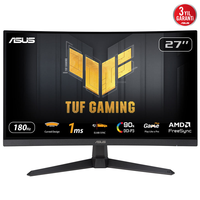 ASUS TUF Gaming VG27VQ3B computerskærm 68,6 cm (27") 1920 x 1080 pixel Fuld HD LCD Sort