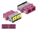 DeLOCK 86896 fiber adapter SC/SC 1 stk Violet