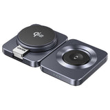 UNITEK P1300AGY01 oplader til mobil enhed Hovedtelefoner, Smartphone, SmartWatch Grå USB Trådløs opladning Hurtig opladning Indendørs