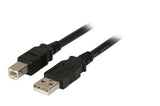 EFB Elektronik K5256SW.1,8 USB-kabel USB 2.0 1,8 m USB A USB B 0,48 Gbit/sek. Sort