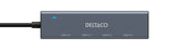 Deltaco USB-A hub, 4x USB-A female, 5 Gbps, aluminum, grey