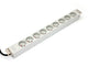 Digitus A-19-STRIP-3-IMP strømforsyningsenhed (PDU) 9 AC stikkontakt(er) 1U Hvid