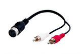 Goobay 50004 lydkabel 0,2 m DIN (5-pin) 2 x RCA Sort, Rød, Hvid