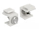 DeLOCK 86401 kabelsamler Keystone Rustfrit stål, Hvid