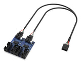 Akasa AK-CBUB64-30BK interface hub 480 Mbit/s Flerfarvet