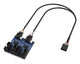 Akasa AK-CBUB64-30BK interface hub 480 Mbit/s Flerfarvet