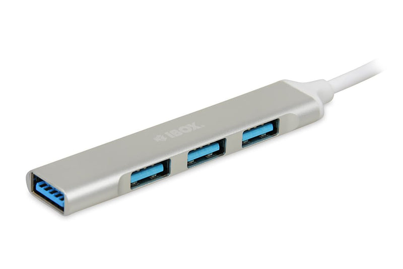 iBox IUH3FAS interface hub USB 3.2 Gen 1 (3.1 Gen 1) Type-A 5000 Mbit/s Hvid
