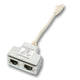 EFB Elektronik K5122.015 netværks-splitter Hvid