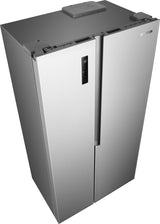 Gorenje Side by side køle /fryseskab med MultiFlow Cooling til jævn luftcirkulation i hele skabet. NoFrost Plus eliminerer manuel afrimning, mens SuperCool og FastFreeze hjælper med at opretholde optimale forhold for nyindsatte dagligvarer.