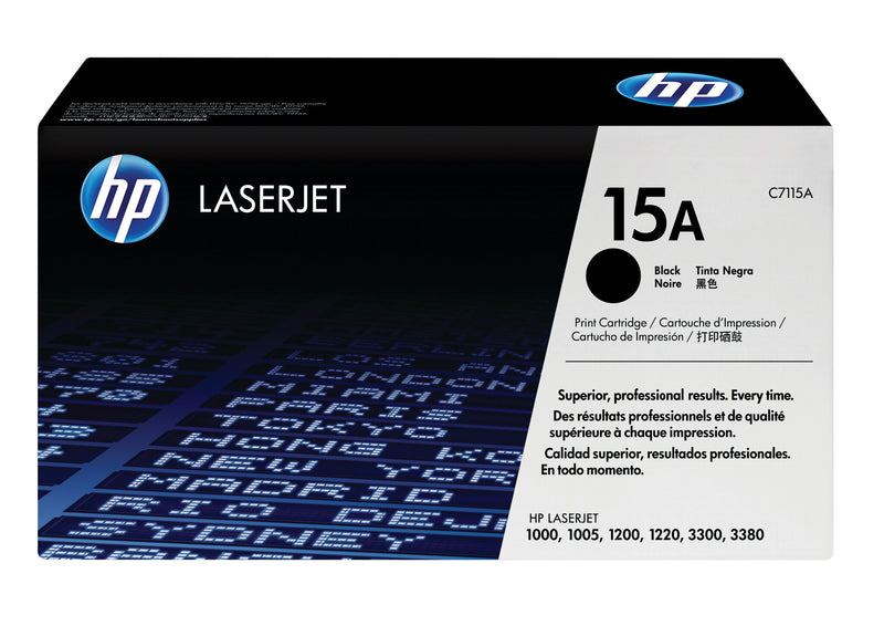 HP Original 15A LaserJet-tonerpatron, sort