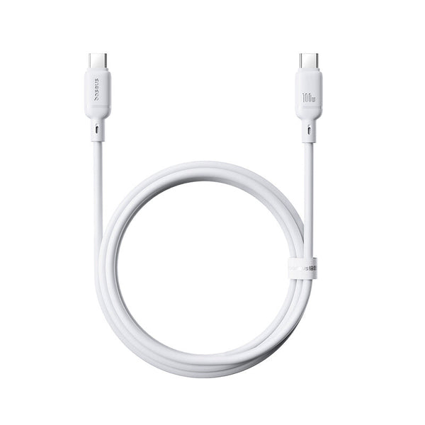 Baseus P10377704213-00 USB-kabel USB 3.2 Gen 1 (3.1 Gen 1) 1 m USB C 0,48 Gbit/sek. 100 W Hvid