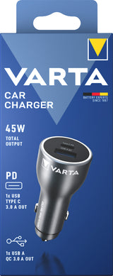 Varta Car Charger Smartphone, Tablet Sort Cigartænder Automatisk