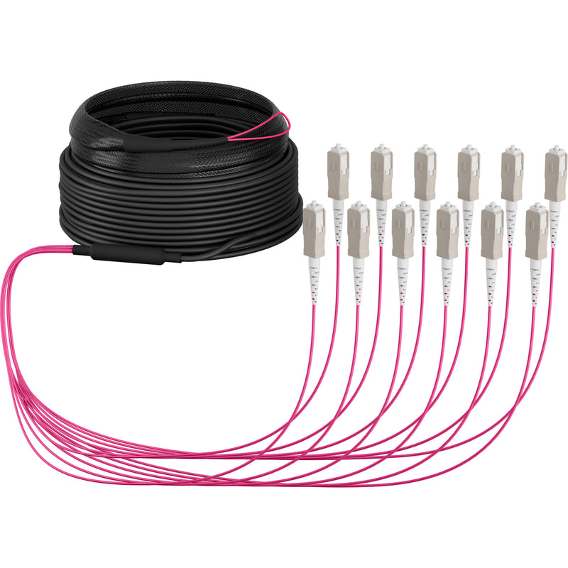 EFB Elektronik O8341S40OM4 InfiniBand og fiberoptisk kabel 40 m 12x SC U-DQ(ZN) BH Beige, Sort, Magenta