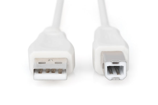 Digitus AK-300102-018-E USB-kabel USB 2.0 1,8 m USB A USB B 0,48 Gbit/sek. Beige