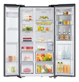 Samsung RH64DG53R3B1 side-by-side køle-fryseskab Fritstående 628 L Sort, Rustfrit stål