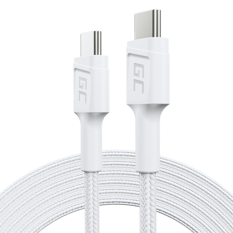 Green Cell KABGC29W USB-kabel USB 3.2 Gen 1 (3.1 Gen 1) 2 m USB C 0,48 Gbit/sek. 60 W Hvid