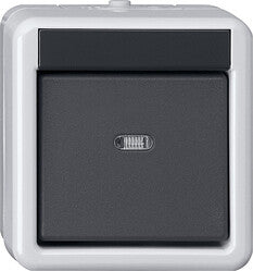 GIRA 515130 elektrisk afbryder Sort, Grå