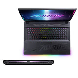 GIGABYTE AORUS MASTER 18 BYHC5DED65SP laptop Intel Core Ultra 9 275HX 45,7 cm (18") WQXGA 32 GB DDR5-SDRAM 2 TB SSD NVIDIA GeForce RTX 5080 Wi-Fi 7 (802.11be) Windows 11 Pro Tysk Sort