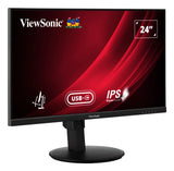 Viewsonic VG Series VG2409-MHDU-2 computerskærm 60,5 cm (23.8") 1920 x 1080 pixel Fuld HD LED Sort