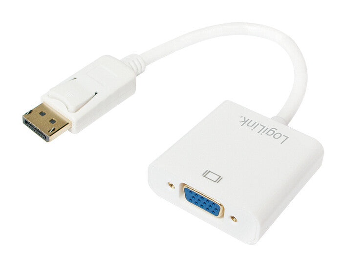 2Direct CV0059B videokabel adapter 0,15 m DisplayPort VGA (D-Sub) Hvid