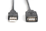 Digitus DA-73101 USB-kabel USB 2.0 15 m USB A 0,48 Gbit/sek. Sort