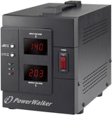 PowerWalker AVR 2000/SIV spændingsregulator 2 AC stikkontakt(er) 230 V Sort