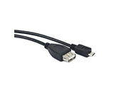 Lanberg OEM-0006 USB-kabel USB 2.0 0,15 m USB A Micro-USB B 0,48 Gbit/sek. Sort