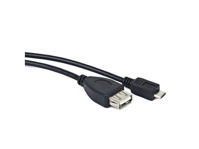 Lanberg OEM-0006 USB-kabel USB 2.0 0,15 m USB A Micro-USB B 0,48 Gbit/sek. Sort