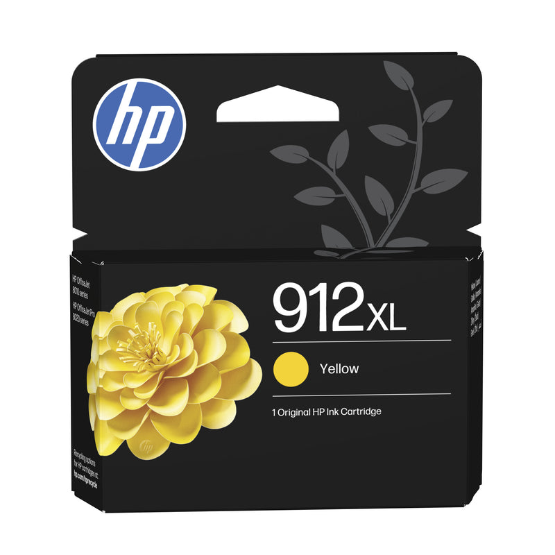 HP 912XL Original Ink-blækpatron med høj kapacitet, gul
