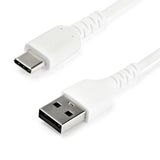 StarTech.com RUSB2AC2MW USB-kabel USB 2.0 2 m USB A USB C 0,48 Gbit/sek. 60 W Hvid