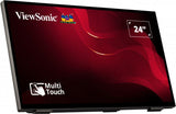 Viewsonic TD2465 skilte display Interaktivt fladpanel 61 cm (24") LED 250 cd/m² Fuld HD Sort Berøringsskærm