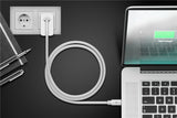 Goobay 67194 USB-kabel USB 3.2 Gen 2 (3.1 Gen 2) 1 m USB C 5 Gbit/sek. Hvid