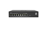 LevelOne GES-2208 netværksswitch Administreret L2 Gigabit Ethernet (10/100/1000) Sort
