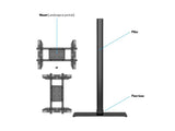 Multibrackets 2425 skærmbeslag til skiltning 160 cm (63") Sort