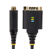 StarTech.com 2P1FFC-USB-SERIAL kabel kønsskifter USB-A 2 x DB-9 RS-232 Sort, Grå