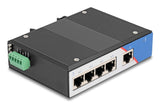 DeLOCK 80162 netværksswitch Gigabit Ethernet (10/100/1000) DIN rail Sort