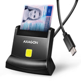 Axagon CRE-SM4NC smartcard læser Indendørs USB USB 2.0 Sort