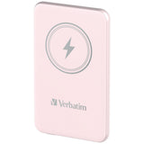 Verbatim Charge 'n' Go Lithium polymer (LiPo) 5000 mAh Trådløs opladning Lyserød