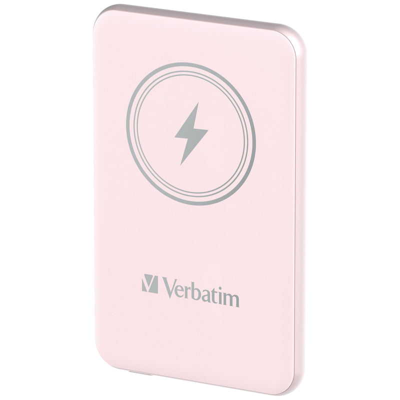 Verbatim Charge 'n' Go Lithium polymer (LiPo) 5000 mAh Trådløs opladning Lyserød