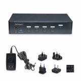 StarTech.com P4AD122-KVM-SWITCH KVM Switch Stativ-montering Sort