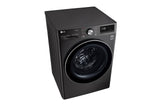 LG F6WV710P2S vaskemaskine Front-læsning 10,5 kg 1600 rpm Sort, Rustfrit stål