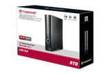 Transcend StoreJet 35T3 ekstern harddisk 8 TB 3.5" USB 3.2 Gen 1 (3.1 Gen 1) Sort
