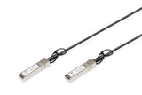 Digitus DN-81220 InfiniBand og fiberoptisk kabel 0,5 m SFP+ Sort