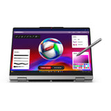 Lenovo IdeaPad 5 2-in-1 14AGP11 Copilot+ PC AMD Ryzen AI 7 445 Hybrid (2-i-1) 35,6 cm (14") Berøringsskærm WUXGA 16 GB DDR5-SDRAM 512 GB SSD Wi-Fi 7 (802.11be) Windows 11 Home Tysk Grå